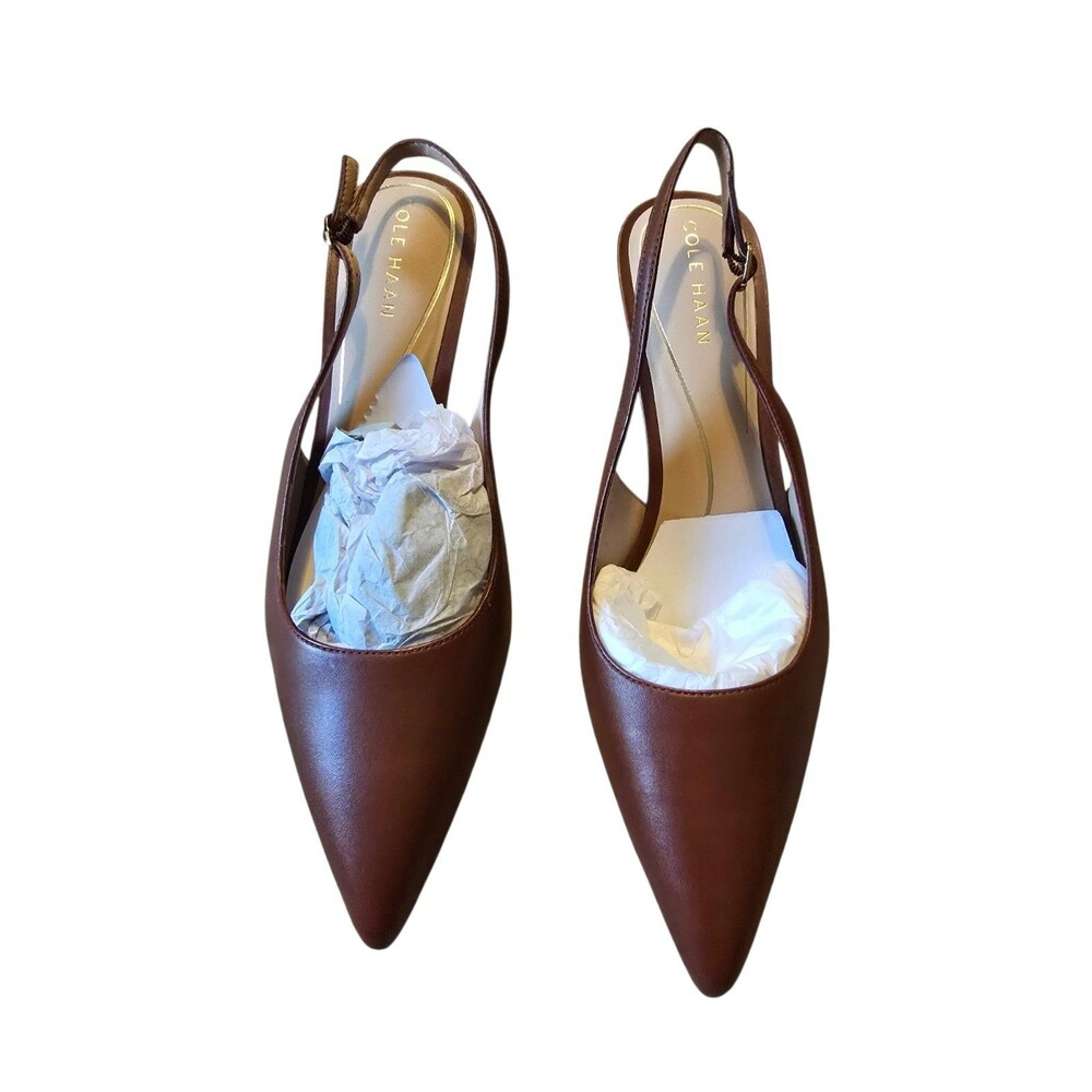 Cole Haan Brown Hansell Slingback Pump Size 9.5 - Picture 2 of 9